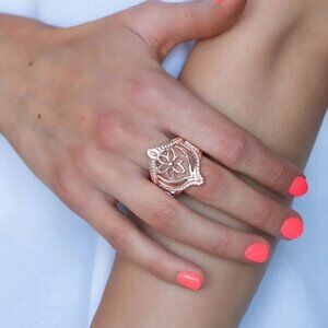 Paparazzi Jewelry Accessories - Eastern Eden - Rose Gold Ring - Vintage
